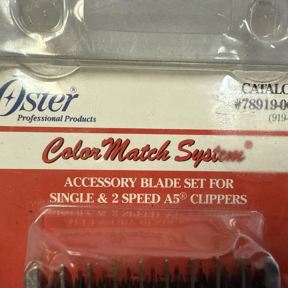 Oster Clipper Replacement Blade Cat #919-06 Size 5 1/4” 6.3mm Red Package